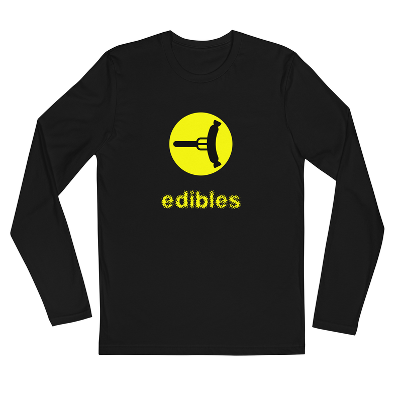 Edibles Long Sleeve Fitted Tee (mens)
